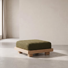 Aylo Olive Green Ottoman