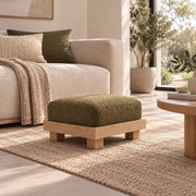 Aylo Olive Green Ottoman