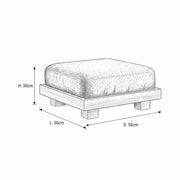 Aylo Olive Green Ottoman