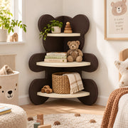 Baloo Black Bear-Shaped Kids Bookcase