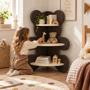 Baloo Black Bear-Shaped Kids Bookcase