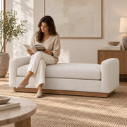 Bellinora Cream Upholstered Bench