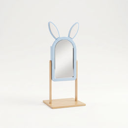 Alternate view of Bello Bunny Kids Mirror, showing bunny-ear design and full-length mirror in a balanced home interior.