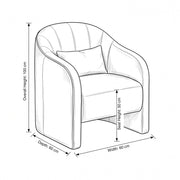 Berroniya Cream Manicure Chair