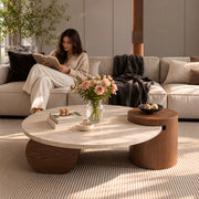 Bolomina Travertine Coffee Table