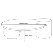 Bolomina Travertine Coffee Table