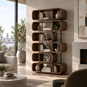 Boxilona Wooden Bookshelf & Open Display Storage
