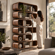 Boxilona Wooden Bookshelf & Open Display Storage