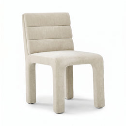 Broady Cream Fabric Manicure Chair
