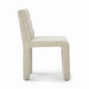 Broady Cream Fabric Manicure Chair