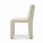 Broady Cream Fabric Manicure Chair