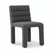 Broady Charcoal Grey Fabric Manicure Chair
