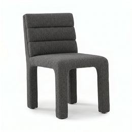Broady Charcoal Grey Fabric Manicure Chair