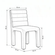 Broady Cream Fabric Manicure Chair