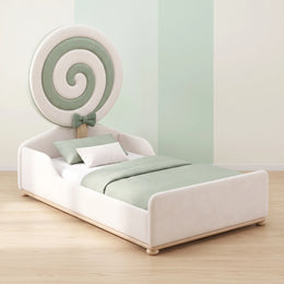Bubblie Candy Sage Green Kids Toddler Bed