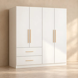 Burgasona 4 Door Wooden Wardrobe