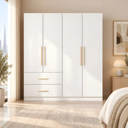 Burgasona 4 Door Wooden Wardrobe