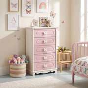 Buttidy Kids Chest of Drawers with Butterfly Handle