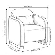 Calmandro Sage Green Manicure Chair