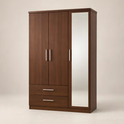 Canbolini 3 Door Wooden Wardrobe with Mirror