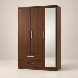 Canbolini 3 Door Wooden Wardrobe with Mirror