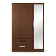 Canbolini 3 Door Wooden Wardrobe with Mirror