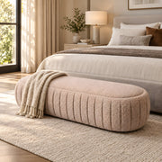Carzola Pink Upholstered Bench