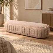 Carzola Pink Upholstered Bench