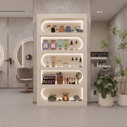 Cavisero Cream LED Salon Product Display Stand