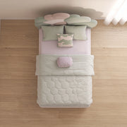 Celestia Green Kids Toddler Bed with Cloud Headboard