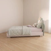 Celestia Green Kids Toddler Bed with Cloud Headboard