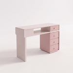 Alternate view of Clainova Premium Manicure Table, showing spacious work surface in a clean, contemporary salon setting.