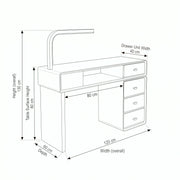 Clainova Premium Manicure Table with LED Light