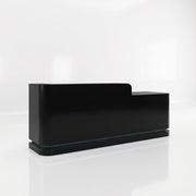 Clashovy Black Modern Salon Reception Desk