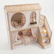 Classikora Wooden Kids Bunk Bed with Storage Stairs