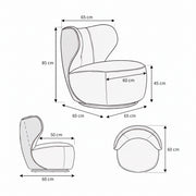 Clemsy Beige & Blush Modern Pedicure Chair