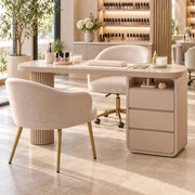 Clitar Premium Beige Manicure Table
