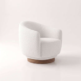Alternate view of Coopy Cream White Pedicure Chair, showing padded seat and curved backrest for a modern salon interior.
