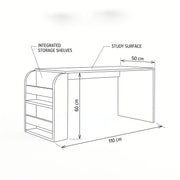 Costo Kids Study Desk with Storage Shelves