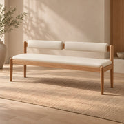 Costyli Grey Upholstered Bench