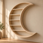 Crescentova Wooden Wall-Mounted Bookshelf