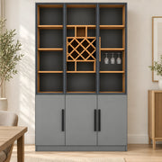 Cristonsa Grey Wine Storage Cabinet