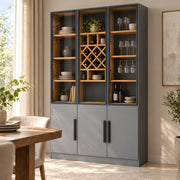 Cristonsa Grey Wine Storage Cabinet