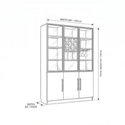 Cristonsa Grey Wine Storage Cabinet