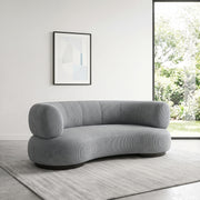 Curlina Grey Curved Modern 4-Seater Sofa