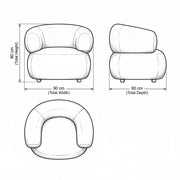 Curvera Brown Pedicure Chair