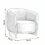 Curvinora Upholstered Accent Chair