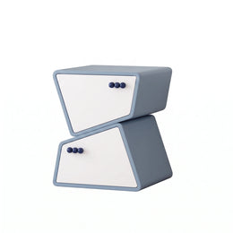 Alternate view of Daimonti Kids Night Stand, showing 2 drawers and compact design with its construction clearly visible.