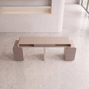Daria Beige Manicure Table with Storage