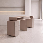 Daria Beige Manicure Table with Storage